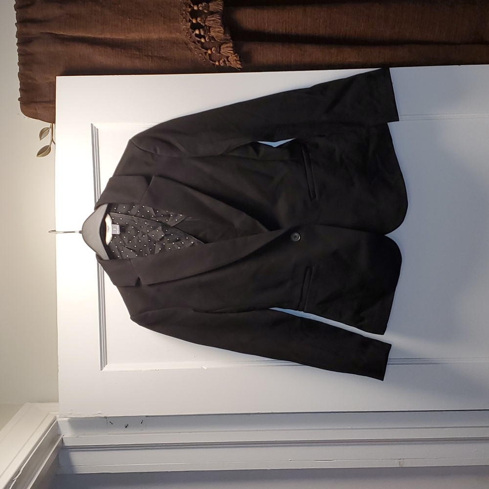 Old Navy Black One Button Suit Jacket/ Riding Jacket, Size Small